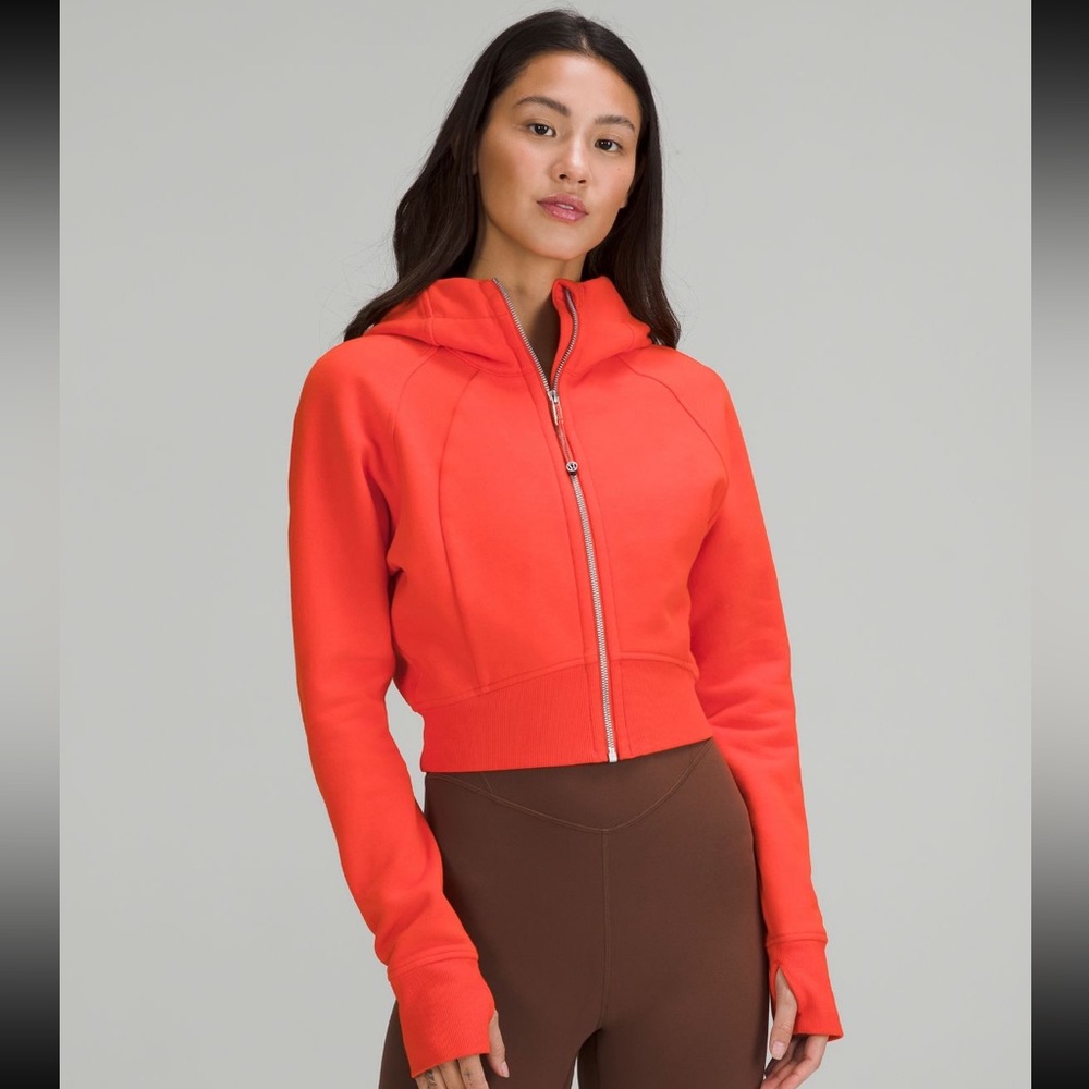 Lululemon full zip scuba cropped hoodie